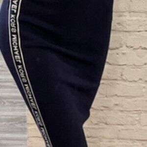 MICHAEL MICHAEL KORS Logo Tape Textured Knit Pencil Skirt Size XL